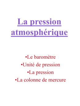 La pression atmosphérique - e