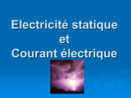 Electricité statique et Courant électrique - e
