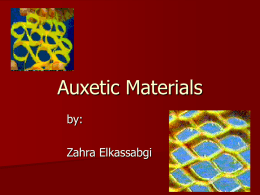 Auxetic Materials (Zahra Elkassabgi)