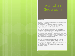 Australian Geography Standards SS6G12 13 14-2