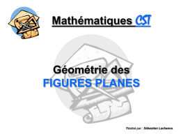 Géométrie des figures planes - École Secondaire du Mont
