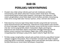 BAB 07 Perilaku Menyimpang