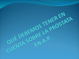 Patología Prostática - Docencia C.Salud Buenos Aires Madrid