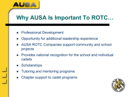 Why AUSA Is Important To ROTC
