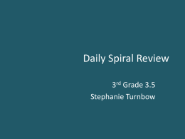Daily Spiral Review 3.5