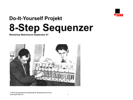 Do-It-Yourself Projekt 8-Step Sequenzer