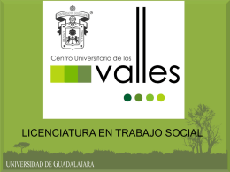 Presentación de PowerPoint - Universidad de Guadalajara | Centro