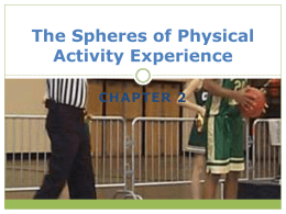The Spheres of Physical Activity Experience
