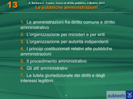 Le Pubbliche Amministrazioni