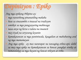 Depinisyon : Epiko