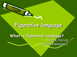 Figurative language power point 3rd - 5th