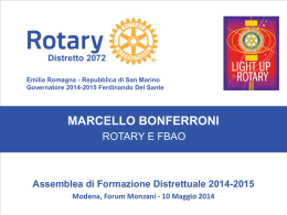 Marcello Bonferroni &ndash; &ldquo;Il Banco Alimentare&rdquo;
