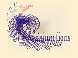 Conjunctions