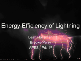 Energy Efficiency of Lightning