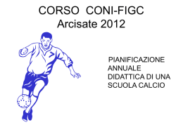pianificazione didattica annuale di una scuola calcio