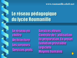 Le réseau pédagogique du lycée Roumanille