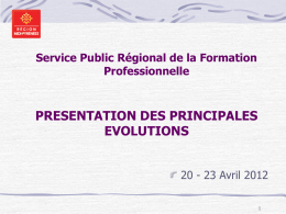 Évolutions SPRF 20-23 avril 2012 - Région Midi