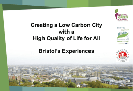 European Green Capital Award Benefits for Bristol