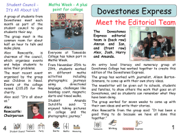 Dovestones Student Newsletter