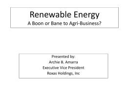 Renewable Energy on Agri