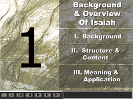 The Book of Isaiah - Third Millennium Ministries