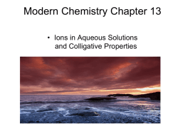 Modern Chemistry Chapter 13