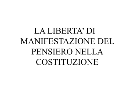 libert&agrave; di espressione - Universit&agrave; degli Studi dell`Insubria