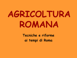L`agricoltura in età romana - Liceo Scientifico Antonelli