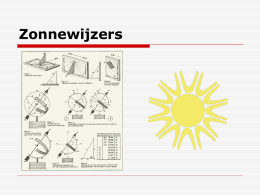 1. Presentatie zonnewijzer