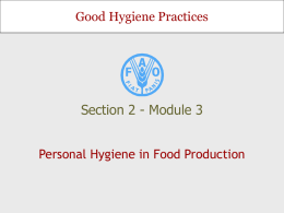 Personal Hygiene in Food Production - Sp