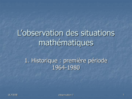 A-6 L`observation des situations mathématiques