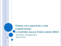 Slides della relatrice Pordenone 2013