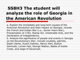 American Revolutionary War ppt 2