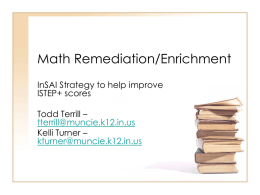 Math Remediation/Enrichment - American Student Achievement
