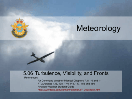 5.06 Turbulence, Visibility and Fronts