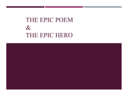 Epic / Epic Hero Notes