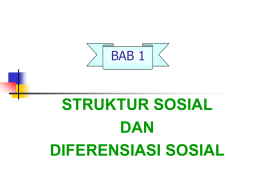 bab 1 struktur sosial dan diferensiasi sosial