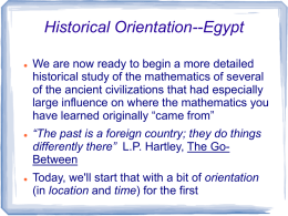 Overview of Egyptian history
