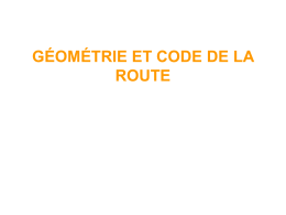 Géométrie et code de la route - Pagesperso