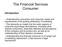 Financial Services consumer