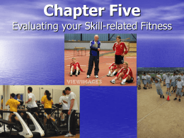 Skill related fitness (standards based)