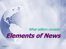 What is news? - North Clackamas School District