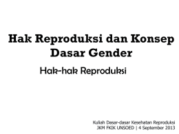 3. hak reproduksi dan konsep dasar gender