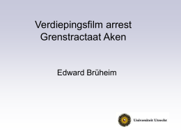 Grenstractaat Aken - Edward Bruheim