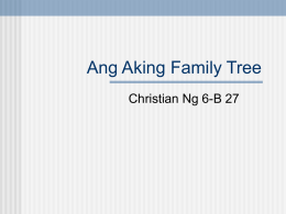 Ang Aking Family Tree