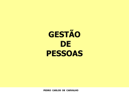 GESTÃO DE PESSOAS - JANEIRO - 2012