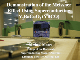 Demonstration of the Meissner Effect Using