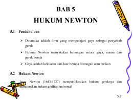 Bab5-Hukum Newton.