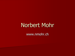 Norbert Mohr