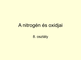 A nitrogén és oxidjai